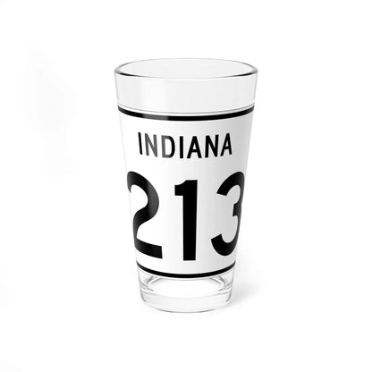 Indiana 213 (Indiana) (Road Sign) Pint Glass 16oz 16oz - Go Mug Yourself