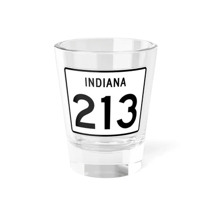 Indiana 213 (Indiana) (Road Sign) Shot Glass 1.5oz 1.5oz - Go Mug Yourself