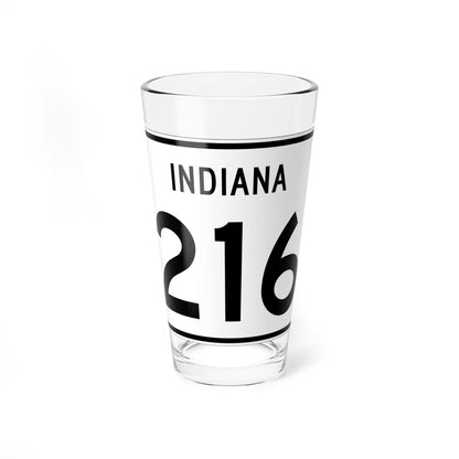 Indiana 216 (Indiana) (Road Sign) Pint Glass 16oz 16oz - Go Mug Yourself