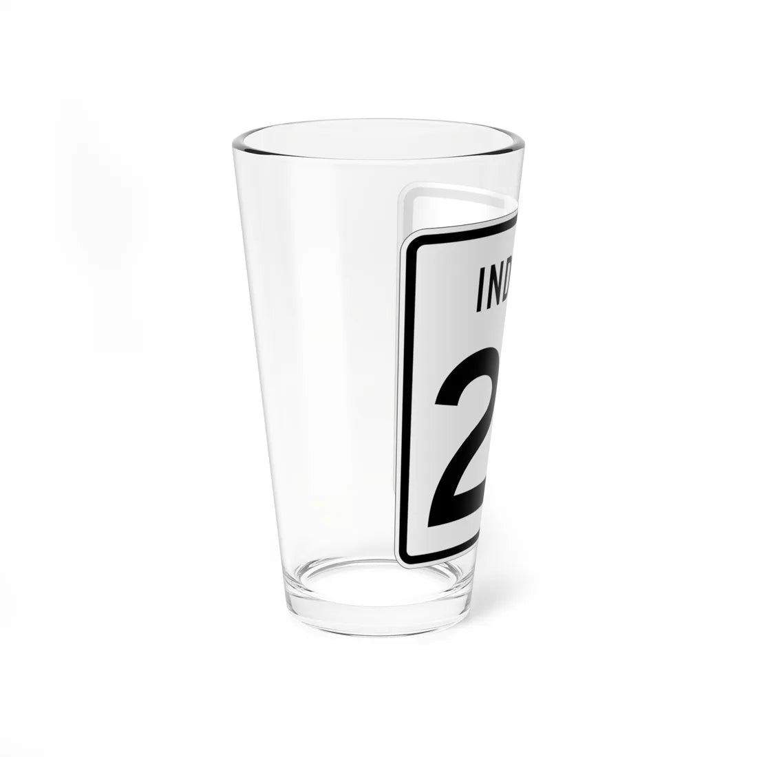 Indiana 22 (Indiana) (Road Sign) Pint Glass 16oz - Go Mug Yourself