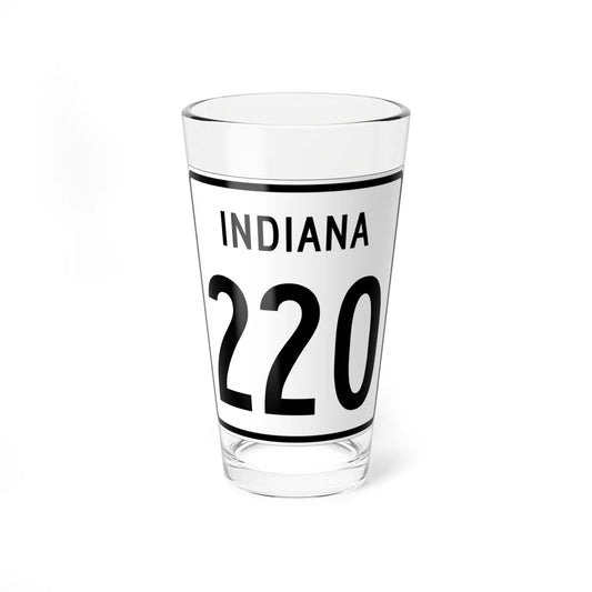 Indiana 220 1955 (Indiana) (Road Sign) Pint Glass 16oz 16oz - Go Mug Yourself