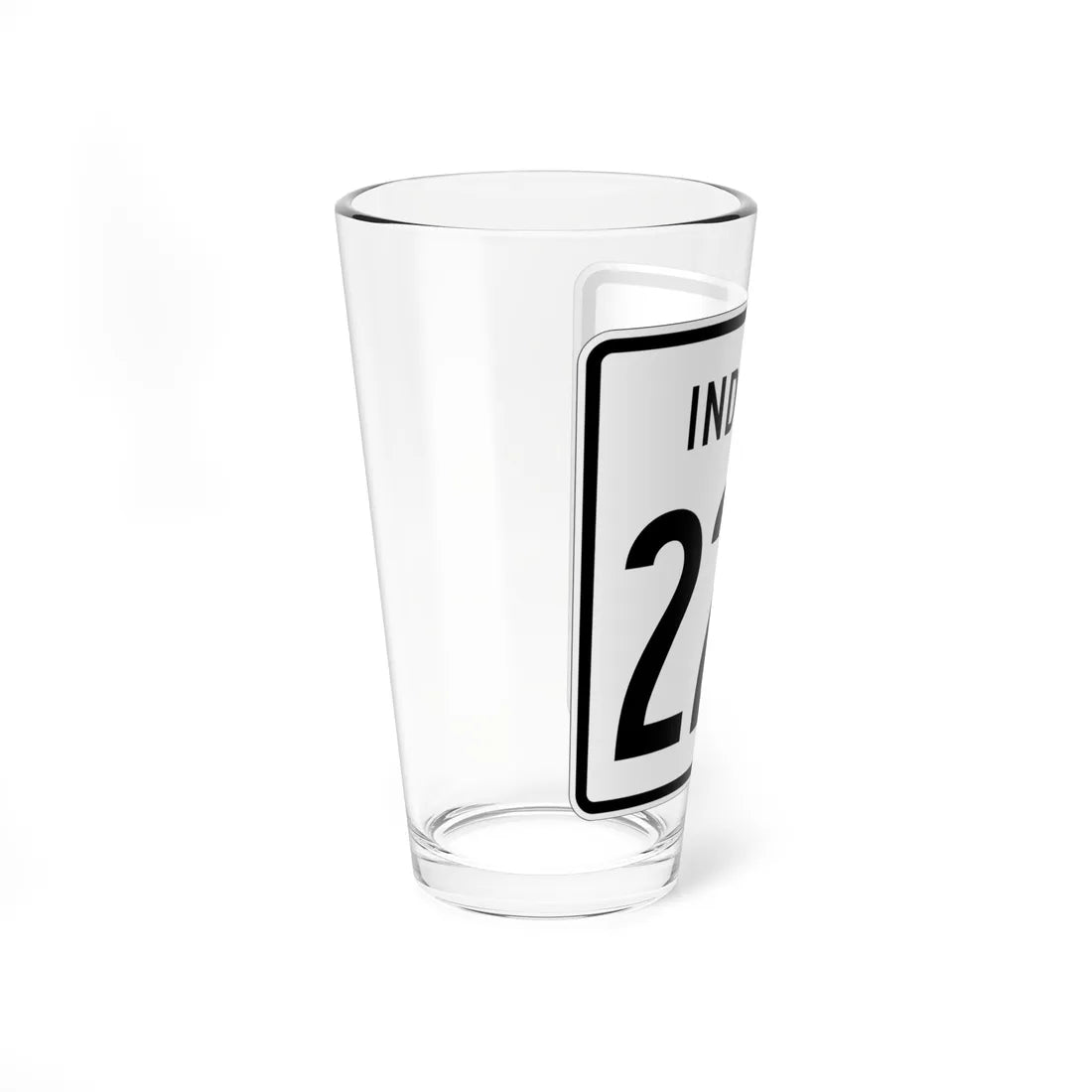 Indiana 220 1955 (Indiana) (Road Sign) Pint Glass 16oz - Go Mug Yourself