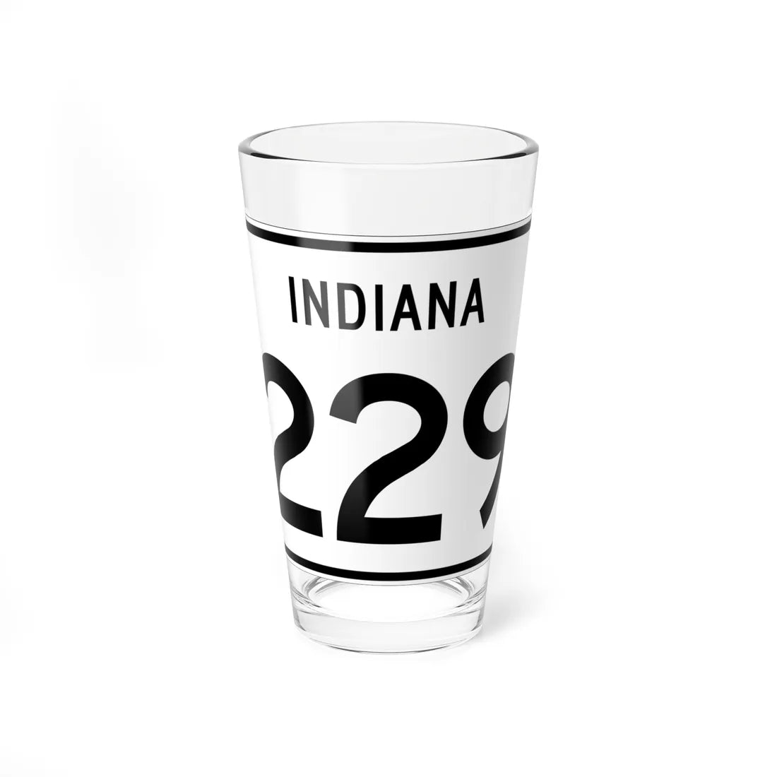 Indiana 229 (Indiana) (Road Sign) Pint Glass 16oz 16oz - Go Mug Yourself