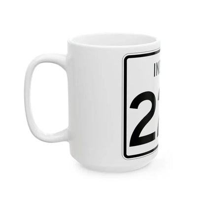 Indiana 229 (Indiana) (Road Sign) White Coffee Mug - Go Mug Yourself