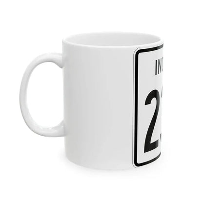 Indiana 230 1955 (Indiana) (Road Sign) White Coffee Mug - Go Mug Yourself