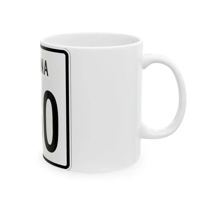 Indiana 230 1955 (Indiana) (Road Sign) White Coffee Mug - Go Mug Yourself