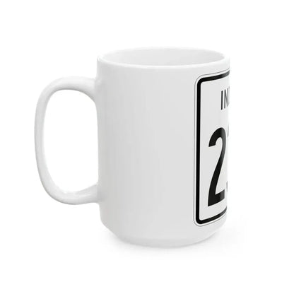 Indiana 230 1955 (Indiana) (Road Sign) White Coffee Mug - Go Mug Yourself