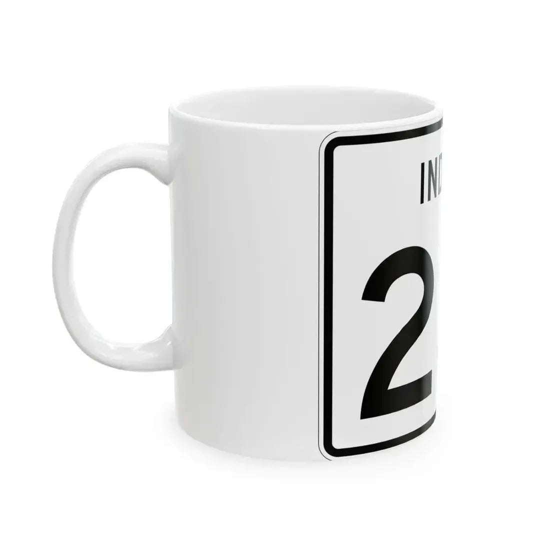 Indiana 231 (Indiana) (Road Sign) White Coffee Mug - Go Mug Yourself