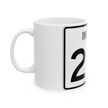 Indiana 231 (Indiana) (Road Sign) White Coffee Mug - Go Mug Yourself