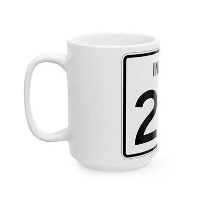 Indiana 231 (Indiana) (Road Sign) White Coffee Mug - Go Mug Yourself