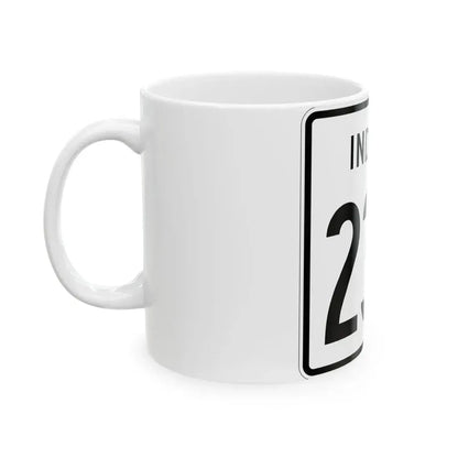 Indiana 234 1955 (Indiana) (Road Sign) White Coffee Mug - Go Mug Yourself