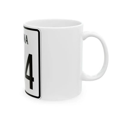 Indiana 234 1955 (Indiana) (Road Sign) White Coffee Mug - Go Mug Yourself