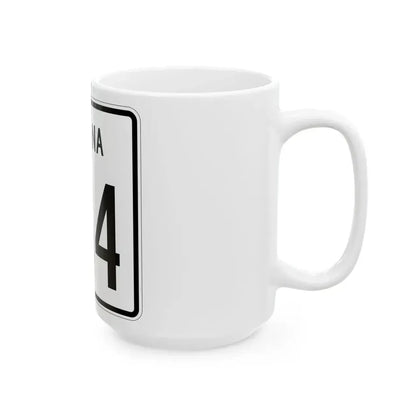 Indiana 234 1955 (Indiana) (Road Sign) White Coffee Mug - Go Mug Yourself