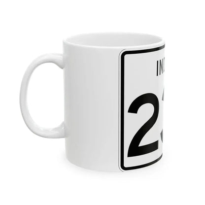 Indiana 234 (Indiana) (Road Sign) White Coffee Mug - Go Mug Yourself
