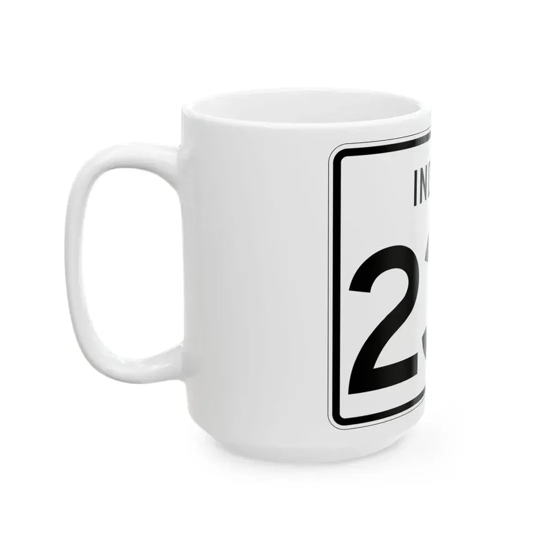 Indiana 234 (Indiana) (Road Sign) White Coffee Mug - Go Mug Yourself
