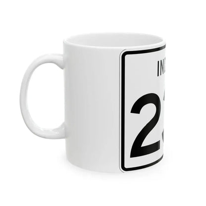 Indiana 237 (Indiana) (Road Sign) White Coffee Mug - Go Mug Yourself