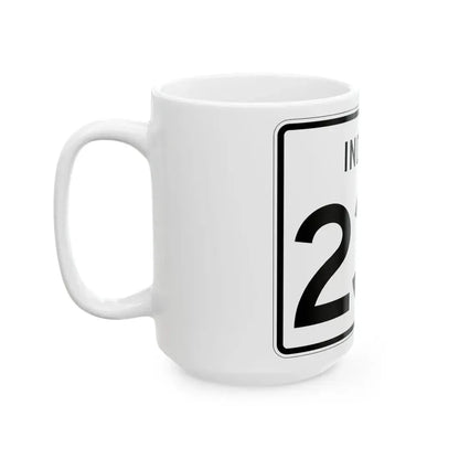 Indiana 237 (Indiana) (Road Sign) White Coffee Mug - Go Mug Yourself