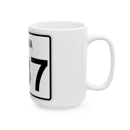Indiana 237 (Indiana) (Road Sign) White Coffee Mug - Go Mug Yourself
