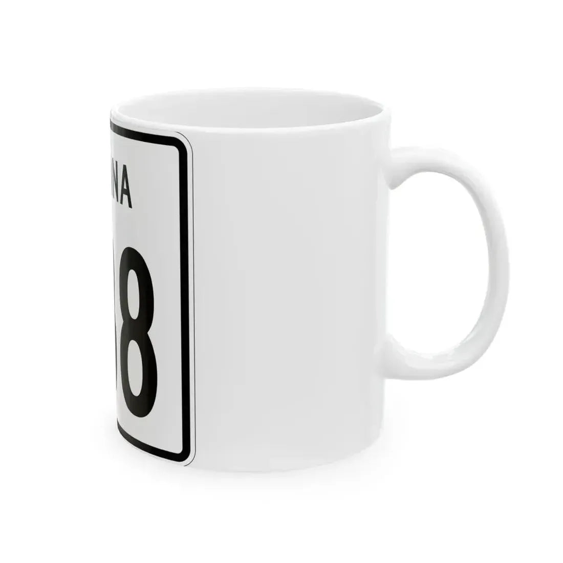 Indiana 238 1955 (Indiana) (Road Sign) White Coffee Mug - Go Mug Yourself
