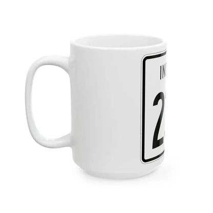 Indiana 238 1955 (Indiana) (Road Sign) White Coffee Mug - Go Mug Yourself