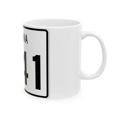 Indiana 241 (Indiana) (Road Sign) White Coffee Mug - Go Mug Yourself