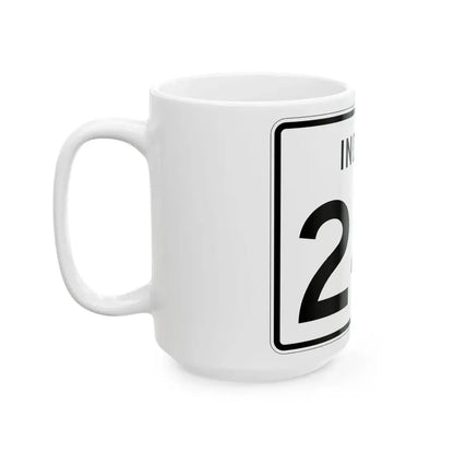 Indiana 241 (Indiana) (Road Sign) White Coffee Mug - Go Mug Yourself