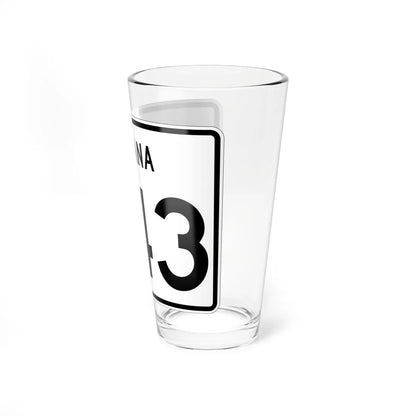 Indiana 243 (Indiana) (Road Sign) Pint Glass 16oz - Go Mug Yourself