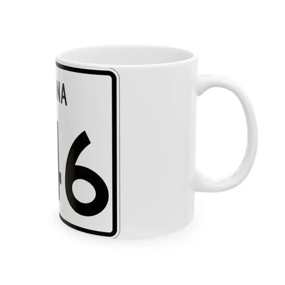 Indiana 246 (Indiana) (Road Sign) White Coffee Mug - Go Mug Yourself