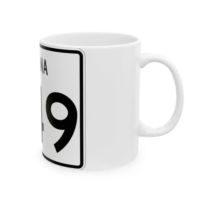 Indiana 249 (Indiana) (Road Sign) White Coffee Mug - Go Mug Yourself
