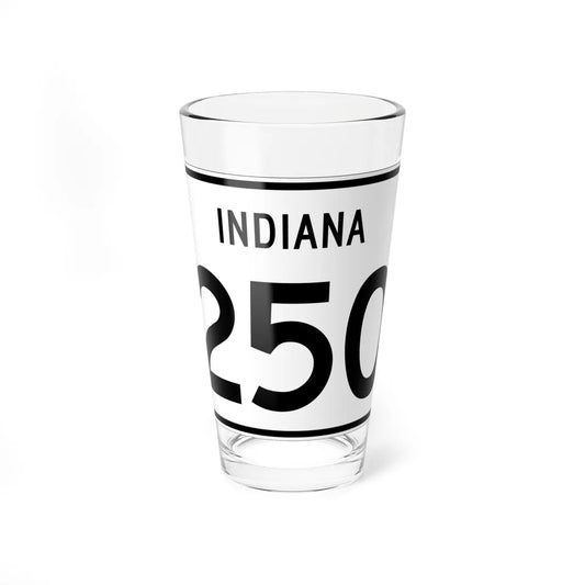 Indiana 250 (Indiana) (Road Sign) Pint Glass 16oz 16oz - Go Mug Yourself
