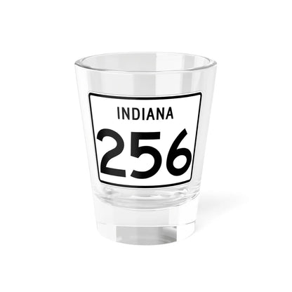 Indiana 256 (Indiana) (Road Sign) Shot Glass 1.5oz 1.5oz - Go Mug Yourself