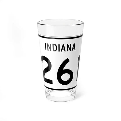 Indiana 261 (Indiana) (Road Sign) Pint Glass 16oz 16oz - Go Mug Yourself