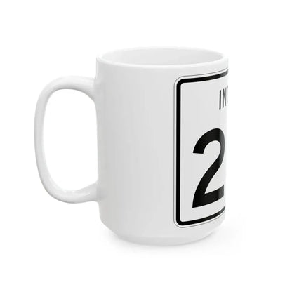 Indiana 261 (Indiana) (Road Sign) White Coffee Mug - Go Mug Yourself