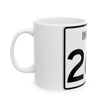Indiana 263 (Indiana) (Road Sign) White Coffee Mug - Go Mug Yourself