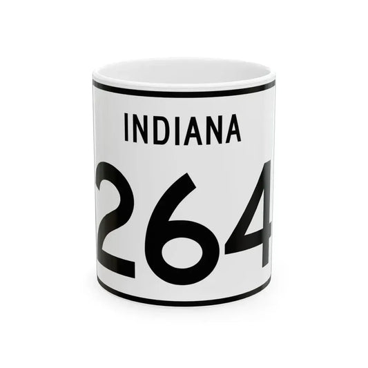 Indiana 264 (Indiana) (Road Sign) White Coffee Mug 11oz - Go Mug Yourself