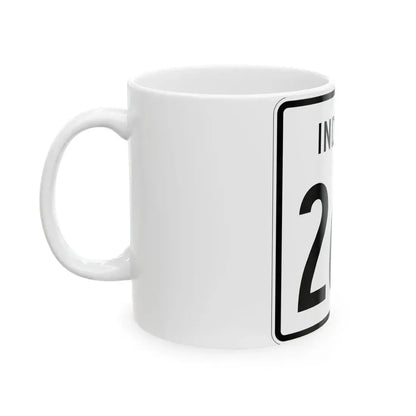 Indiana 266 1955 (Indiana) (Road Sign) White Coffee Mug - Go Mug Yourself