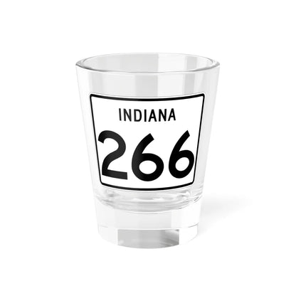 Indiana 266 (Indiana) (Road Sign) Shot Glass 1.5oz 1.5oz - Go Mug Yourself