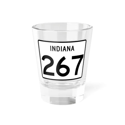 Indiana 267 (Indiana) (Road Sign) Shot Glass 1.5oz 1.5oz - Go Mug Yourself