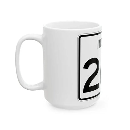 Indiana 267 (Indiana) (Road Sign) White Coffee Mug - Go Mug Yourself