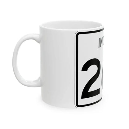 Indiana 269 (Indiana) (Road Sign) White Coffee Mug - Go Mug Yourself
