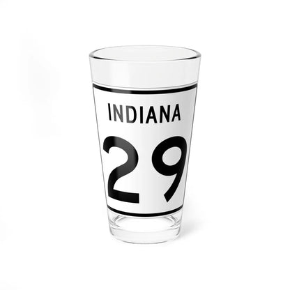 Indiana 29 (Indiana) (Road Sign) Pint Glass 16oz 16oz - Go Mug Yourself
