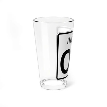 Indiana 2di (Indiana) (Road Sign) Pint Glass 16oz - Go Mug Yourself