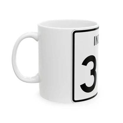 Indiana 301 (Indiana) (Road Sign) White Coffee Mug - Go Mug Yourself