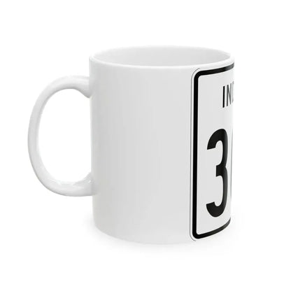 Indiana 303 1955 (Indiana) (Road Sign) White Coffee Mug - Go Mug Yourself