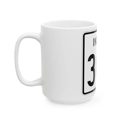 Indiana 303 1955 (Indiana) (Road Sign) White Coffee Mug - Go Mug Yourself