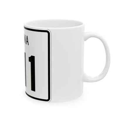 Indiana 311 (Indiana) (Road Sign) White Coffee Mug - Go Mug Yourself