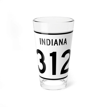 Indiana 312 (Indiana) (Road Sign) Pint Glass 16oz 16oz - Go Mug Yourself