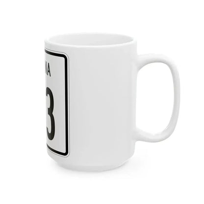 Indiana 313 1955 (Indiana) (Road Sign) White Coffee Mug - Go Mug Yourself