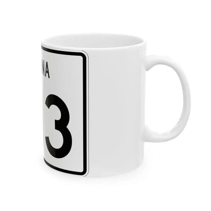 Indiana 313 (Indiana) (Road Sign) White Coffee Mug - Go Mug Yourself