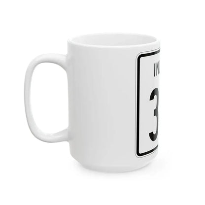 Indiana 318 1955 (Indiana) (Road Sign) White Coffee Mug - Go Mug Yourself